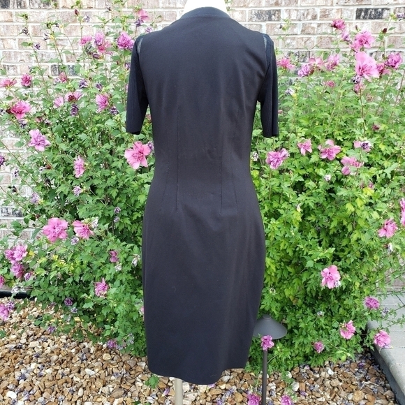 Elie Tahari Ombre Zip-up Stretch Dress Size 4 - Picture 6 of 9